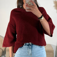PULL BORDEAUX MATHIAS - La Petite Somptueuse