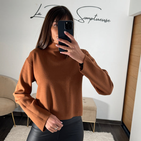 PULL CAMEL CHANI - La Petite Somptueuse