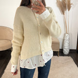 PULL CHEMISE BEIGE LOVE - La Petite Somptueuse