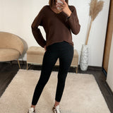 PULL CHOCOLAT DENA - La Petite Somptueuse