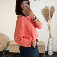 PULL CORAIL ARIA - La Petite Somptueuse