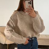 PULL EN LAINE BEIGE FELIX - La Petite Somptueuse