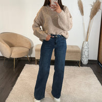 PULL EN LAINE BEIGE FELIX - La Petite Somptueuse