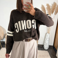 PULL ICONIC CLUB CHOCO - La Petite Somptueuse