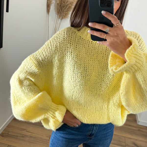 PULL JAUNE JOEY - La Petite Somptueuse