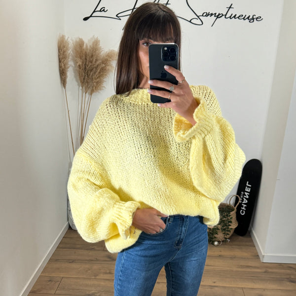 PULL JAUNE JOEY - La Petite Somptueuse