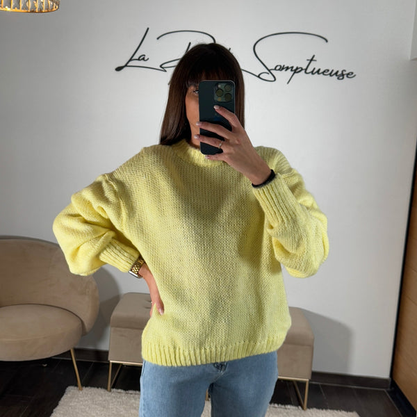 PULL JAUNE MILANN - La Petite Somptueuse