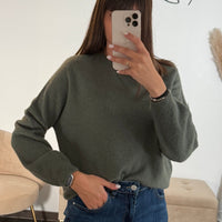 PULL KAKI ANDREAS - La Petite Somptueuse