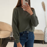 PULL KAKI ANDREAS - La Petite Somptueuse