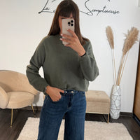 PULL KAKI ANDREAS - La Petite Somptueuse