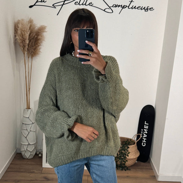 PULL KAKI JOEY - La Petite Somptueuse