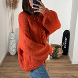 PULL NOEUD TERRACOTTA SOAN - La Petite Somptueuse