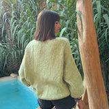 PULL NOEUD VERT SOAN - La Petite Somptueuse