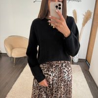 PULL NOIR ANDREAS - La Petite Somptueuse