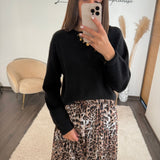 PULL NOIR ANDREAS - La Petite Somptueuse