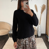 PULL NOIR ANDREAS - La Petite Somptueuse