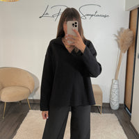 PULL NOIR AXEL - La Petite Somptueuse