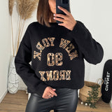 PULL NOIR NY - La Petite Somptueuse