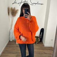 PULL ORANGE JOEY - La Petite Somptueuse