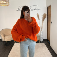 PULL ORANGE JOEY - La Petite Somptueuse