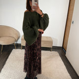 PULL OVERSIZE KAKI - La Petite Somptueuse