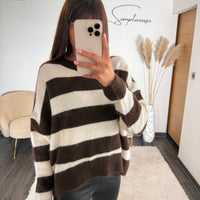 PULL RAYE CHOCO TAYLOR - La Petite Somptueuse