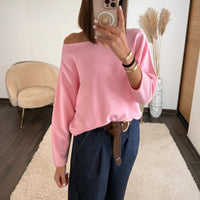 PULL ROSE ARIA - La Petite Somptueuse