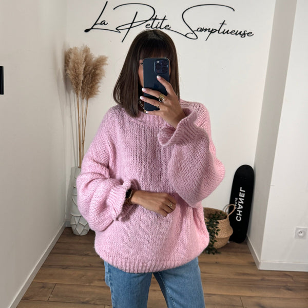 PULL ROSE JOEY - La Petite Somptueuse