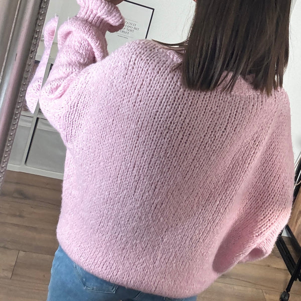 PULL ROSE JOEY - La Petite Somptueuse