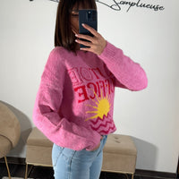 PULL ROSE SUNNY - La Petite Somptueuse