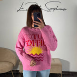 PULL ROSE SUNNY - La Petite Somptueuse