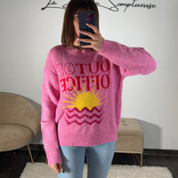 PULL ROSE SUNNY - La Petite Somptueuse