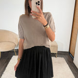 PULL TAUPE STRASS - La Petite Somptueuse