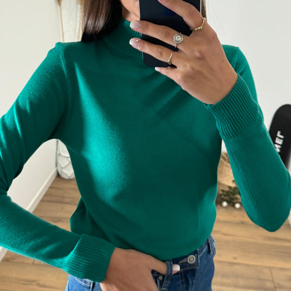 PULL VERT ELIOT - La Petite Somptueuse