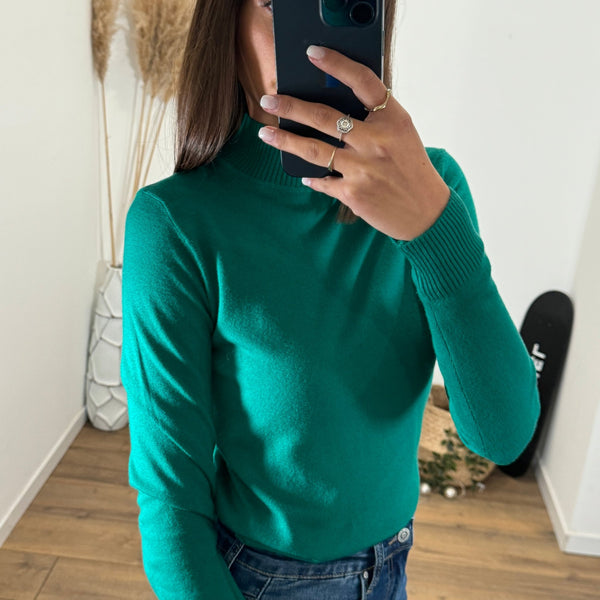 PULL VERT ELIOT - La Petite Somptueuse