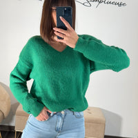 PULL VERT NINO - La Petite Somptueuse