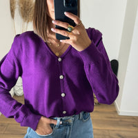 PULL VIOLET ANNY - La Petite Somptueuse