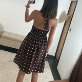 ROBE A POIS CHOCO ALINE - La Petite Somptueuse