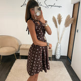 ROBE A POIS CHOCO ALINE - La Petite Somptueuse