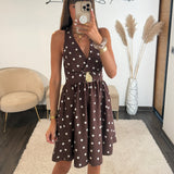 ROBE A POIS CHOCO ALINE - La Petite Somptueuse