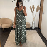 ROBE A POIS KAKI PENNY - La Petite Somptueuse