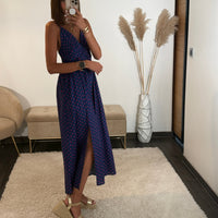 ROBE A POIS MARINE PRETTY - La Petite Somptueuse