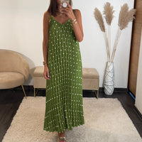ROBE A POIS VERTE SOFIA - La Petite Somptueuse