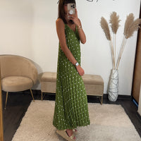 ROBE A POIS VERTE SOFIA - La Petite Somptueuse