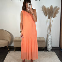 ROBE ASYMETRIQUE PECHE VALERIA - La Petite Somptueuse