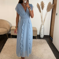 ROBE BABY BLEUE ALICIA - La Petite Somptueuse