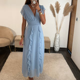 ROBE BABY BLEUE ALICIA - La Petite Somptueuse