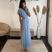 ROBE BABY BLEUE ALICIA - La Petite Somptueuse