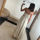 ROBE BEIGE AGATHA - La Petite Somptueuse