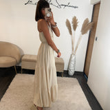 ROBE BEIGE AGATHA - La Petite Somptueuse